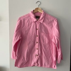 Vintage pink button-down shirt
